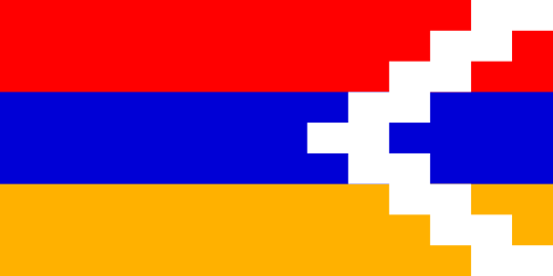 Nagorno-Karabachs flagga