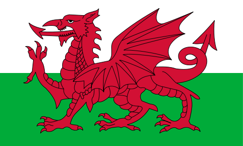 Wales flagga