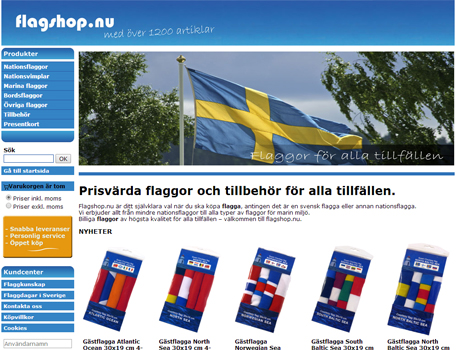 Världensflaggor - webbshop